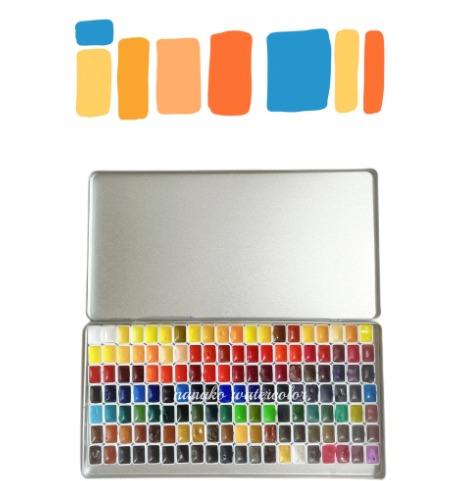 Comprehensive Watercolor Half-Pan Set